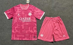 2023-2024 Paris SG Home Pink Soccer Uniform-6748