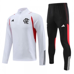 2023-2024 Flamengo White Thailand Soccer Tracksuit-4627