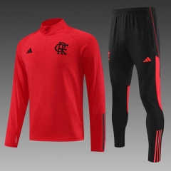 2023-2024 Flamengo Red Thailand Soccer Tracksuit-4627