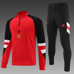 2023-2024 Manchester United Red Thailand Soccer Tracksuit-4627