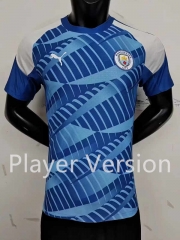 Player Version 2023-2024 Manchester City Blue Training Soccer Jersey AAA-9926