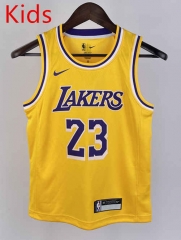 Los Angeles Lakers Yellow #23 Young Kids NBA Jersey-311