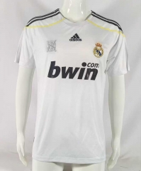 Retro Version 09-10 Real Madrid Home White Thailand Soccer Jersey AAA-503