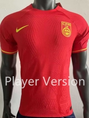 Player Version 2023-2024 China Home Red Thailand Soccer Jersey AAA-518