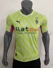 2023-2024 Borussia Mönchengladbach Goalkeeper Gluorescent Green Thailand Soccer Jersey AAA-416