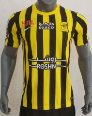 2023-2024 Al Ittihad Saudi Arabia Home Black&Yellow Thailand Soccer Jersey AAA-416