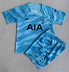 2023-2024 Tottenham Hotspur Goalkeeper Blue Soccer Uniform-AY