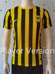 Player Version 2023-2024 Al Ittihad Saudi Arabia Home Yellow&Black Thailand Soccer Jersey AAA-807