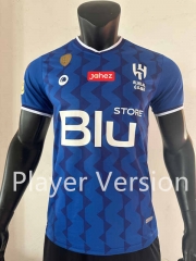 Player Version 2023-2024 Al Hilal FC Home Blue Thailand Soccer Jersey AAA-SJ