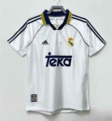 Retro Version 98-00 Real Madrid Home White Thailand Soccer Jersey AAA-811