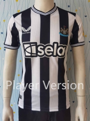 Player Version 2023-2024 Newcastle United Home Black&White Thailand Training Soccer Jersey AAA-807