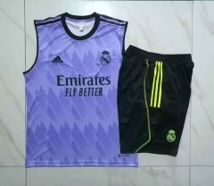 2023-2024 Real Madri Purple Thailand Soccer Vest Uniform-815
