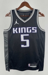 2023 Sacramento Kings Black #5 NBA Jersey-311