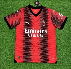 （S-4XL）2023-2024 AC Milan Home Red&Black Green Thailand Soccer Jersey AAA-403