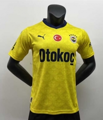2023-2024 Fenerbahçe Home Yellow Thailand Soccer Jersey AAA-5177