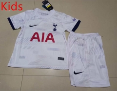 2023-2024 Tottenham Hotspur Home White Kids/Youth Soccer Uniform-507
