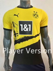 Player Version 2023-2024 Correct Version Borussia Dortmund Home Yellow&Black Thailand Soccer Jersey AAA-518