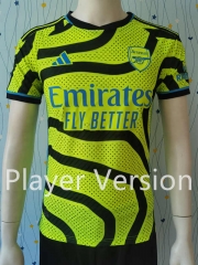 Player Version 2023-2024 Arsenal Away Green&Black Thailand Soccer Jersey AAA-807