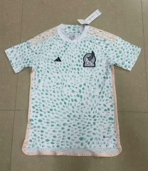 (S-4XL) 2023-2024 Mexico Away White&Green Thailand Soccer Jersey AAA-818