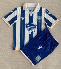 2023-2024  Sheffield United Home Blue&White Soccer Uniform-AY