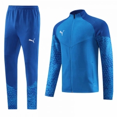 Bright Blue Thailand Soccer Jacket Uniform-LH