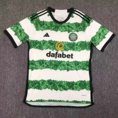 2023-2024 Correct Version Celtic Home White&Green Thailand Soccer Jersey AAA-417