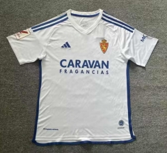 2023-2024 Real Zaragoza Home White Thailand Soccer Jersey AAA-512