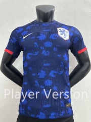 Player Version 2023-2024 Netherlands Away Royal Blue Thailand Soccer Jersey AAA-2016