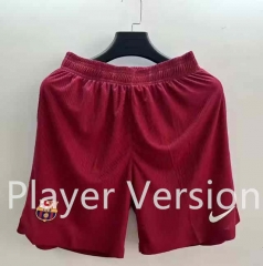 Player Version 2023-2024 Barcelona Red Thailand Soccer Shorts-6886
