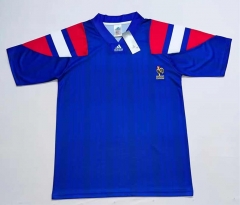 Retro Version 92-94 France Home Blue Thailand Soccer Jersey AAA-2390