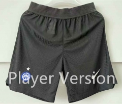 Player Version 2023-2024 Inter Milan Black Thailand Soccer Shorts-6886
