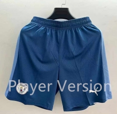 Player Version 2023-2024 Manchester City Royal Blue Thailand Soccer Shorts-6886