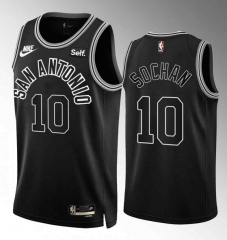2023 Retro Version San Antonio Spurs Black #10 NBA Jersey-SN