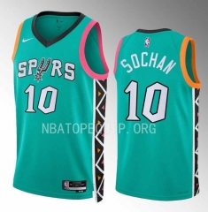 2023 San Antonio Spurs Green #10 NBA Jersey-SN