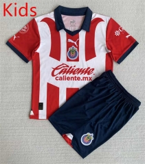 2023-2024 Chivas USA Home Red Kid/Youth Soccer Uniform-AY