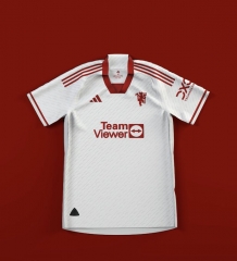 2023-2024 Manchester United 2nd Away White Soccer Jersey AAA-GB
