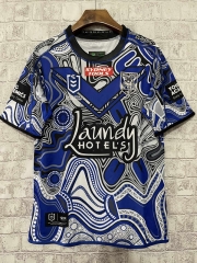 2023 NRL BullDogs Blue Thailand Rugby Shirt