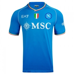 (S-4XL)  2023-2024 Napoli Home Blue Thailand Soccer Jersey AAA-GB