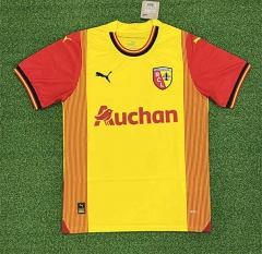 (S-4XL) 2023-2024 RC Lens Home Yellow Thailand Soccer Jersey AAA-403