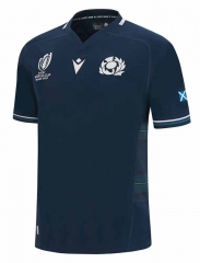 (S-5XL) 2023 Scotland Home Royal Blue Thailand Rugby Shirt