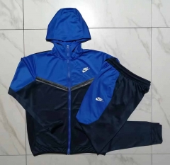 2023-2024 Nike Royal Blue Thailand Soccer Jacket Uniform With Hat-815