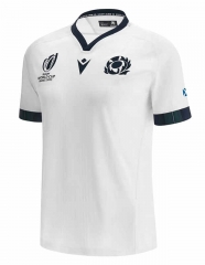 (S-5XL) 2023 Scotland Away White Thailand Rugby Shirt