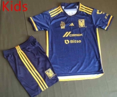 2023-2024 Tigres UANL Away Royal Blue Kids/Youth Soccer Uniform-912