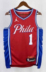 2023 Philadelphia 76ers Red #1 NBA Jersey-311