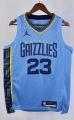 2021 City Edition Memphis Grizzlies Blue #23 NBA Jersey-311