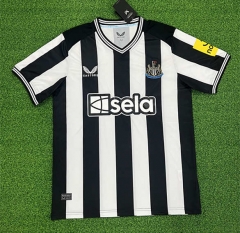 （S-4X) Newcastle United Home Black&White Thailand Soccer Jersey AAA-403