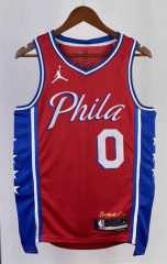 2023 Philadelphia 76ers Red #0 NBA Jersey-311