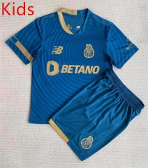2023-2024 Porto 2nd Away Blue Kids/Youth Soccer Uniform-AY
