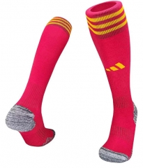 2023-2024 Roma Home Pink Kid/Youth Thailand Soccer Socks