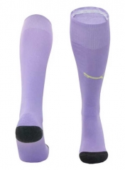 2023-2024 Manchester City Goalkeeper Purple Soccer Socks